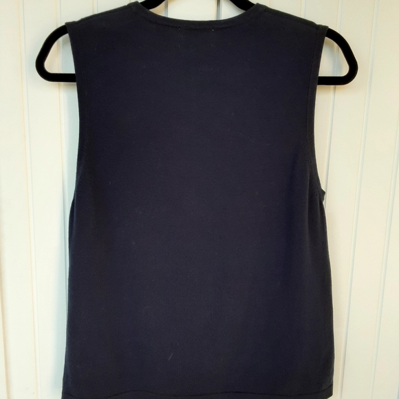 E P Pro Golf Sweater Tank, Navy with Tropical Design, Size M - Picture 4 of 7